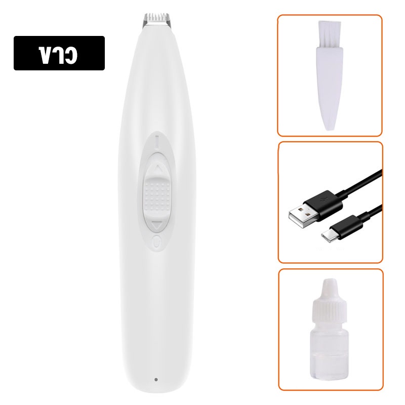 Tông đơ mini cạo cắt lông bàn chân có sạc tiện dụng, tăng đơ tỉa lông mắt, lông tai đuôi cho chó mèo