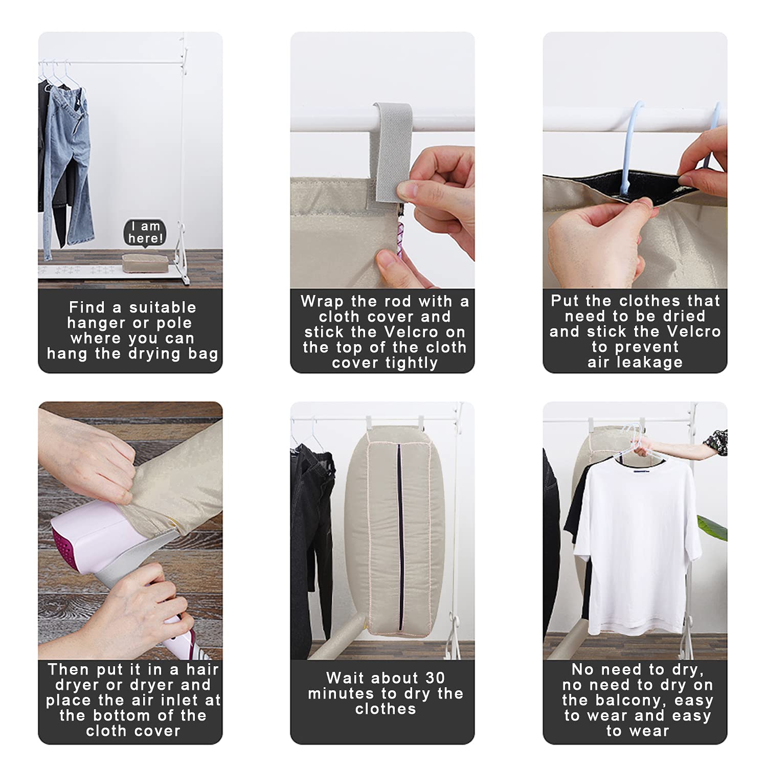 Túi Sấy Quần Áo Du Lịch Công Tác Drying Clothes Công Nghệ Nhật Bản