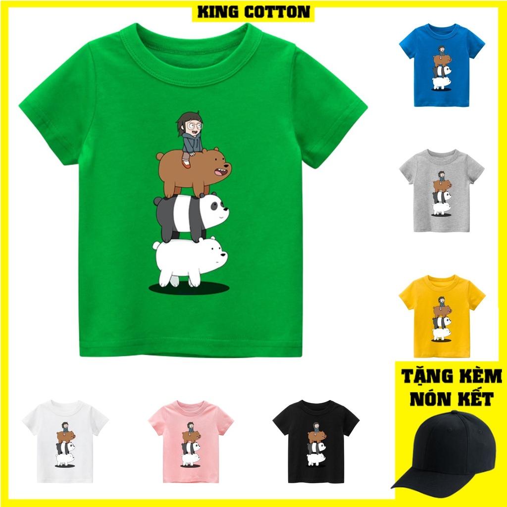 Áo thun trẻ em 3 CHÚ GẤU 8 màu áo, đầy đủ size có big size, MÀU KHÁC NHẮN TIN SHOP