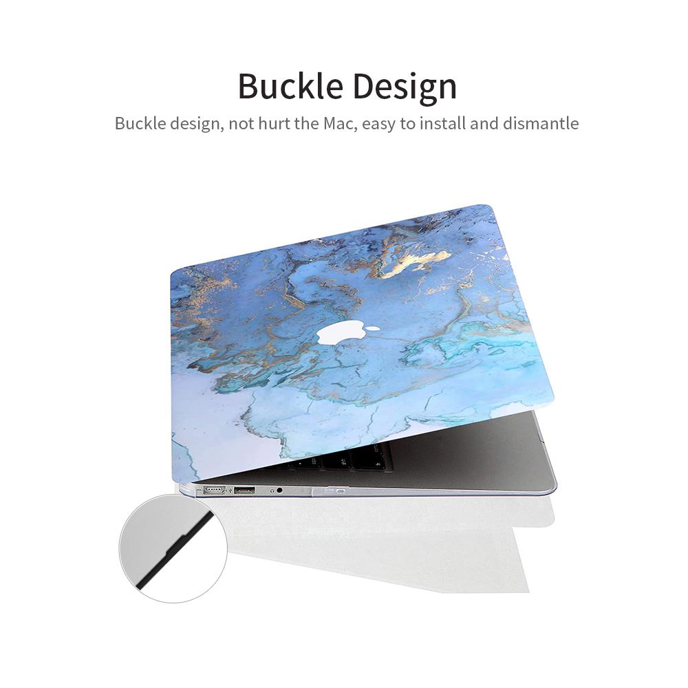 Vỏ bảo vệ máy tính xách tay siêu mỏng tráng cao su dùng cho Apple Air 13.3 '' MacBook Air Model