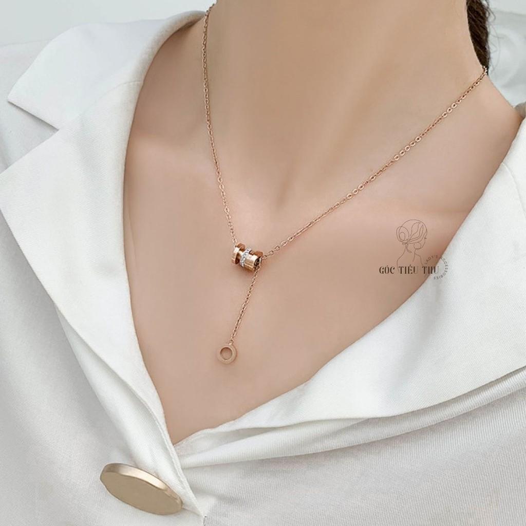 Dây Chuyền Chất Liệu Thép Titan Bền Không Gỉ Phong Cách Hàn Quốc - MS001