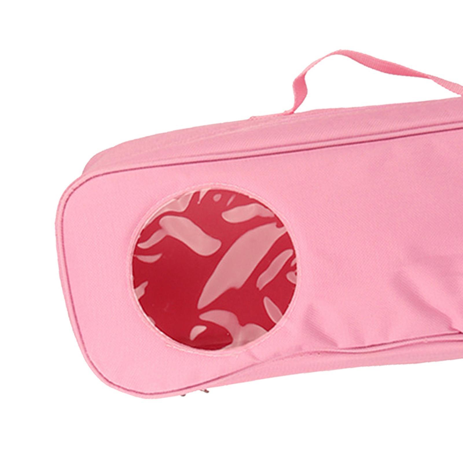 Doll Storage Bag Doll Toy Organizer with Clear Window Carrying Bag Suitcase Zipper Doll Case for 14'' Girl Doll Closet Wardrobe Makeovers