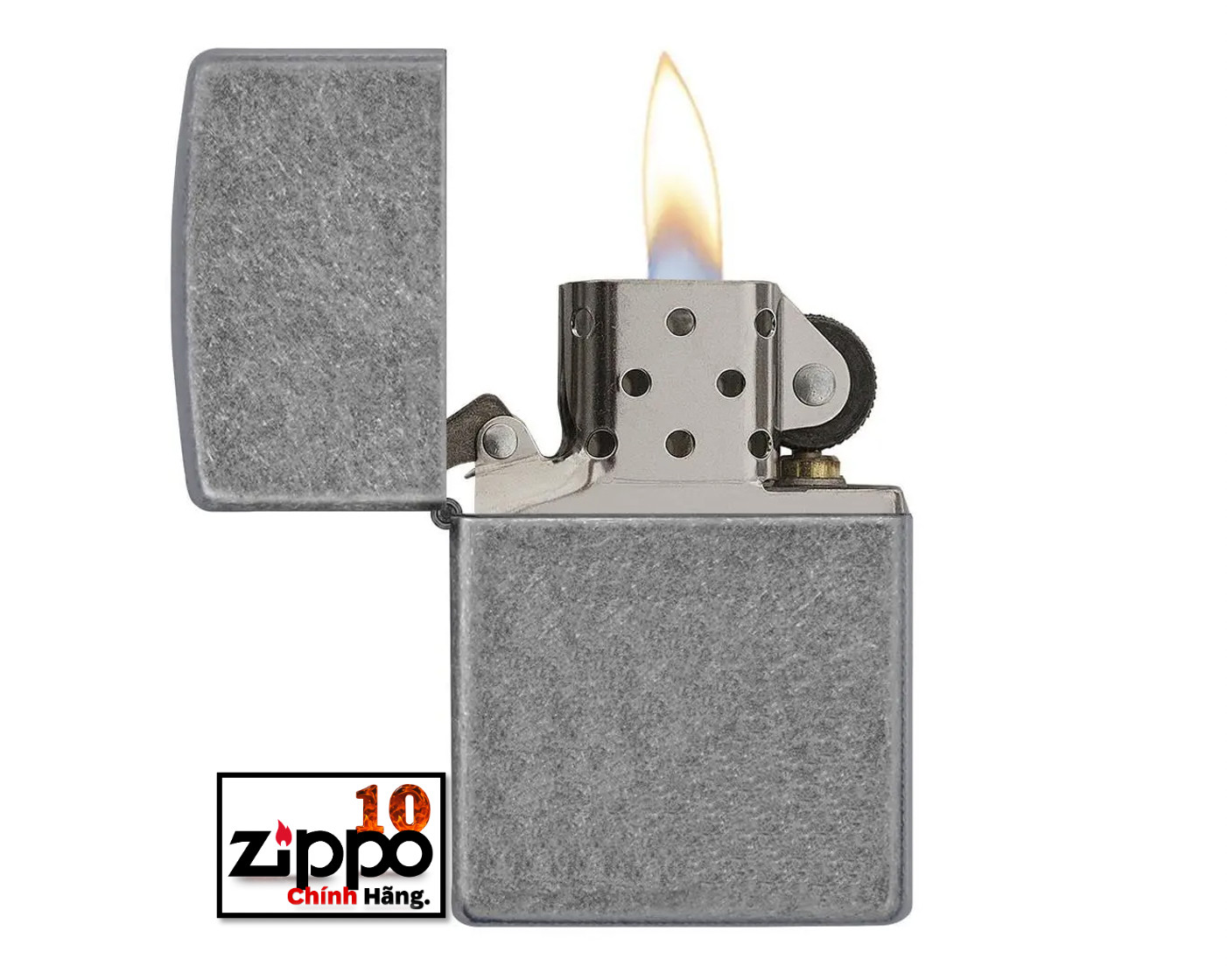 Bật lửa Zippo 121FB Antique Silver Plate - Chính hãng 100%