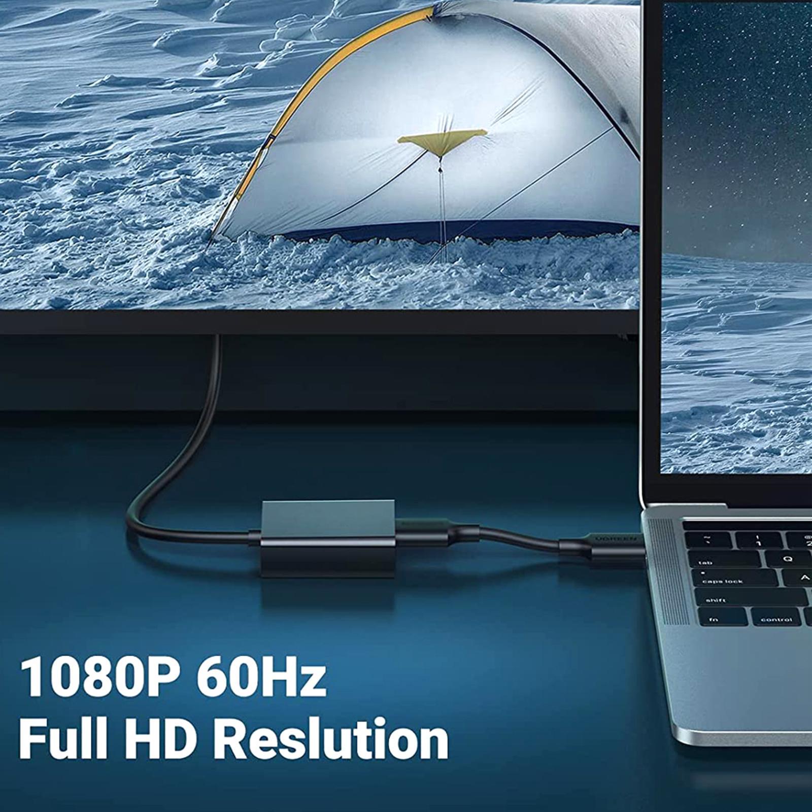 HDMI to VGA Adapter, HD Female to Male 1920 x 1080P for PC Laptop Projector for Xbox for Chromebook