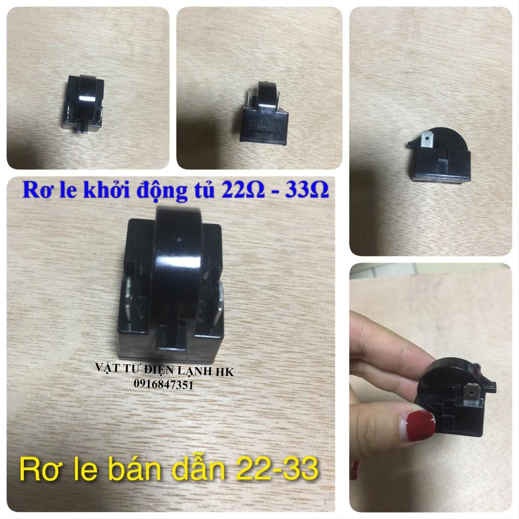 Rơ le khởi động Block Tủ Lạnh 22 33 ôm - Relay bán dẫn ohm máy nén - Tụ đề