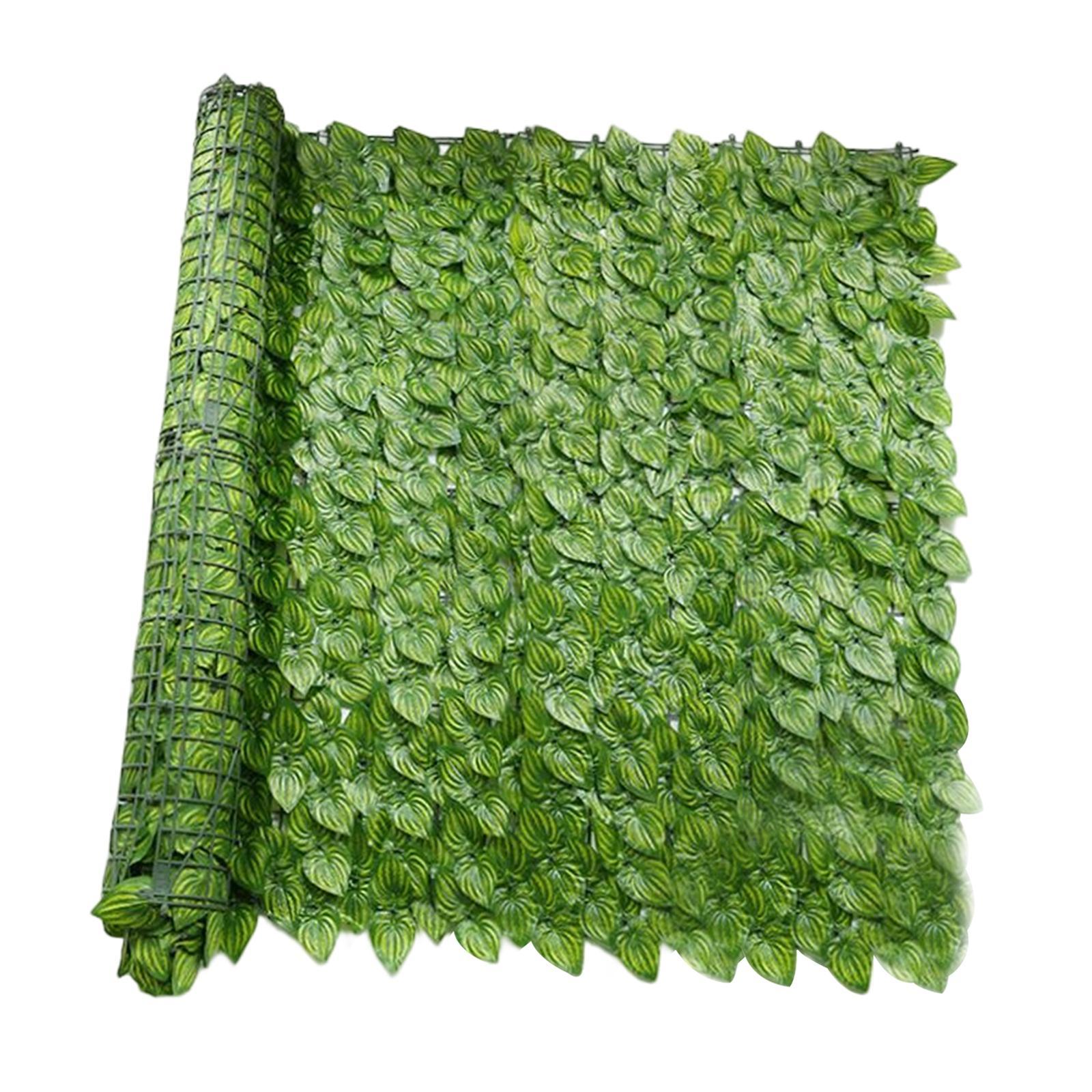 Artificial Faux Leaf Privacy Fence Wall Screen Sun protected for Yard Decor