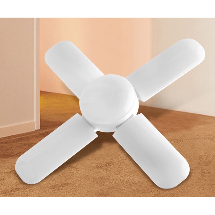 Bóng Đèn LED 4 Cánh Quạt Phát Sáng Siêu Sáng - Siêu Tiết Kiệm Điện 60W / Đui đèn xoáy E27 Tiết Kiệm 50%- 70% Điện Năng Tiêu Thụ