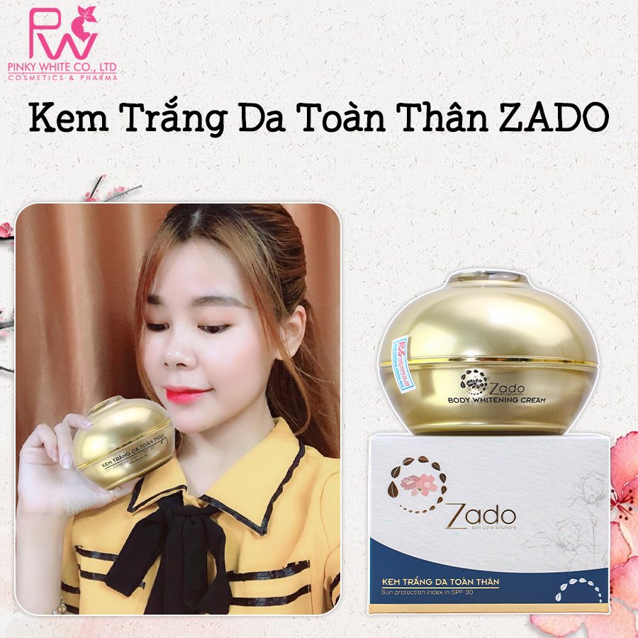 Kem Dưỡng Trắng Da Toàn Thân ZADO Chính Hãng Bật Tone Trắng Sáng Thấm Nhanh không Bết Rít
