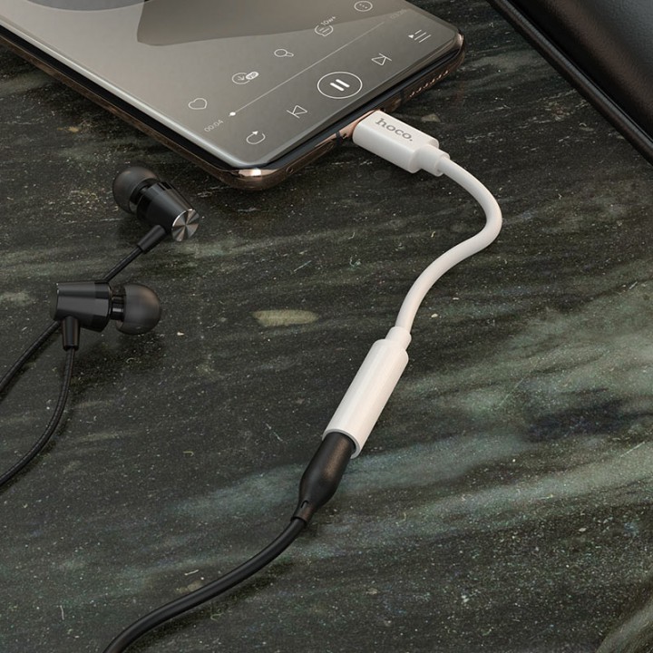 Jack chuyển đầu chuyển từ cổng type c sang chân cắm audio 3.5mm Hoco is30 - cáp chuyển type c to 3.5mm cho andoird samsung oppo xiaomi huawei...vv- hàng chính hãng