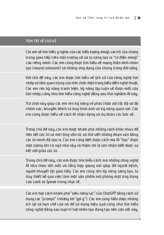 Xin Chào AI! - Học Và Chơi Cùng Trí Tuệ Nhân Tạo