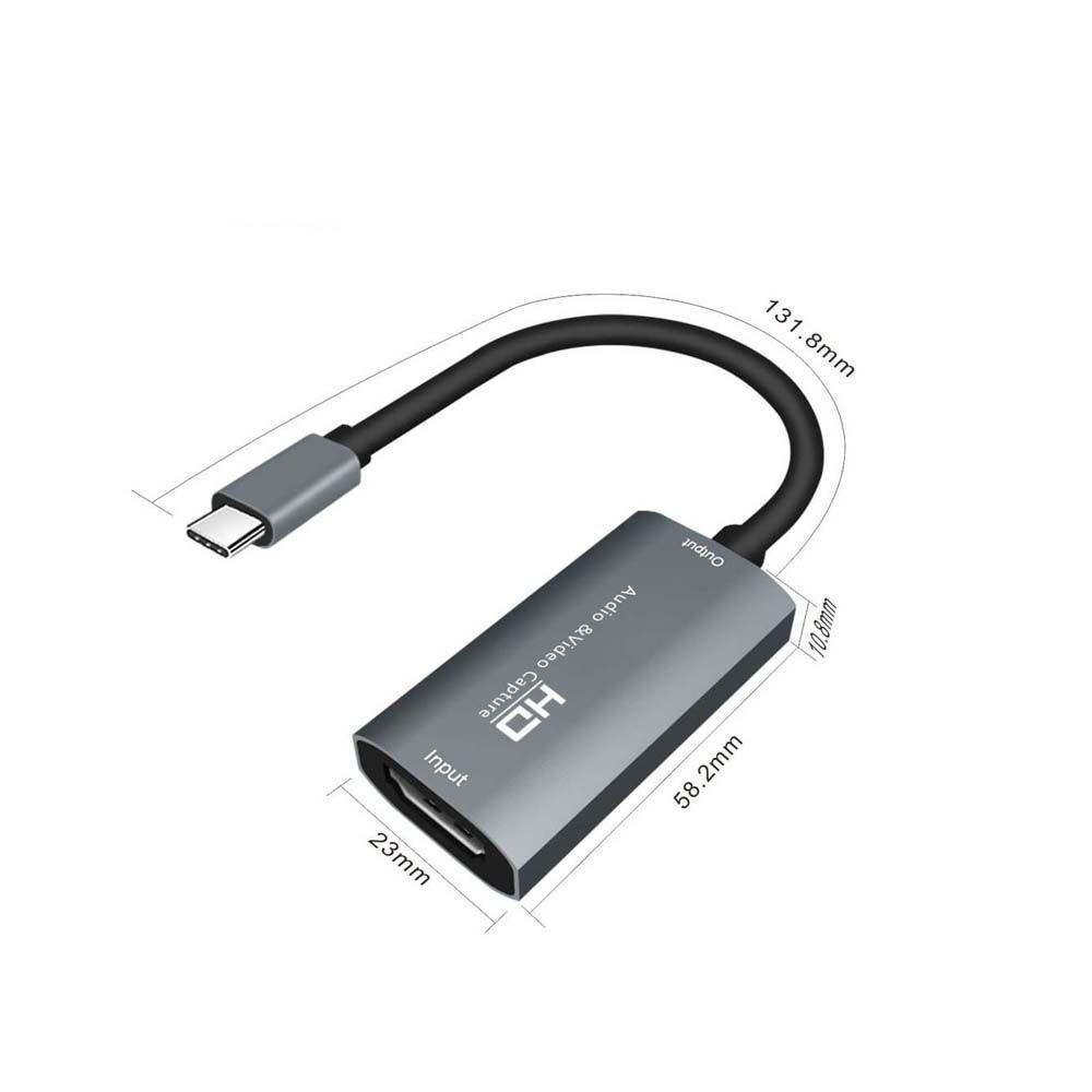 Thẻ ghi hình video HDMI JARRED USB-C sang Type C 1080P phích cắm và sử dụng 4K HDMI
