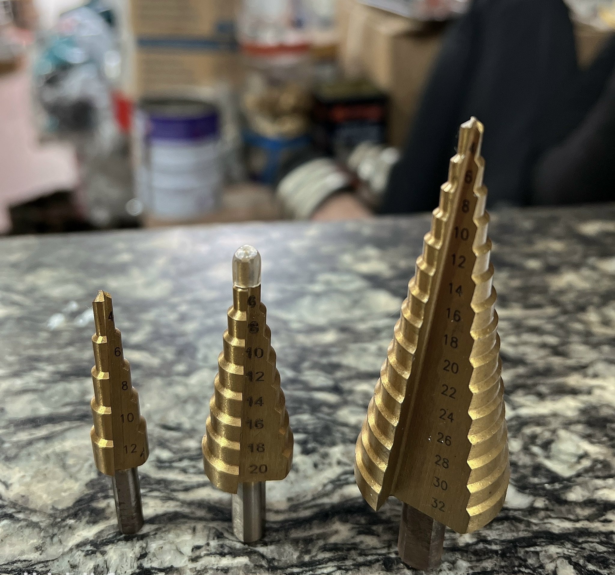 Bộ 3 mũi khoan tháp phủ titanium 4-32mm khoét lỗ tròn chuyên khoan sắt, gỗ, tôn nhôm
