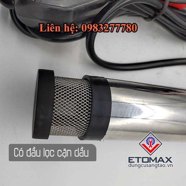 Máy bơm chìm mini 12v bơm hút dầu, chất lỏng tự động