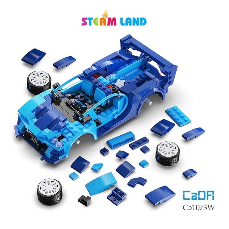 Đồ Chơi Lắp Ráp Điều Khiển Xe Blue Race Car - CADA C51073W