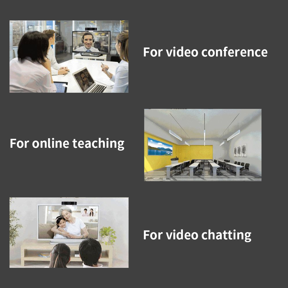 Webcam Góc rộng Di động Độ nét cao USB Tích hợp Micrô S2 1080P