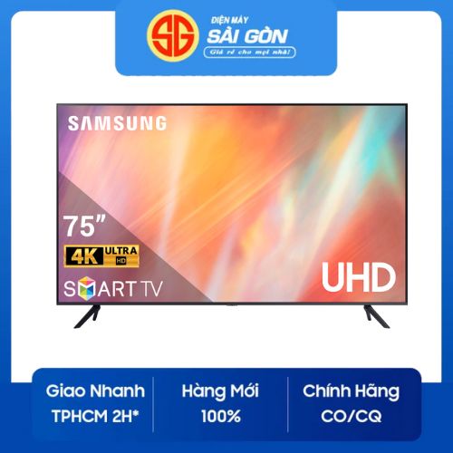 Smart tivi Samsung 4K 75 inch UA75AU7700KXXV - Hàng chính hãng