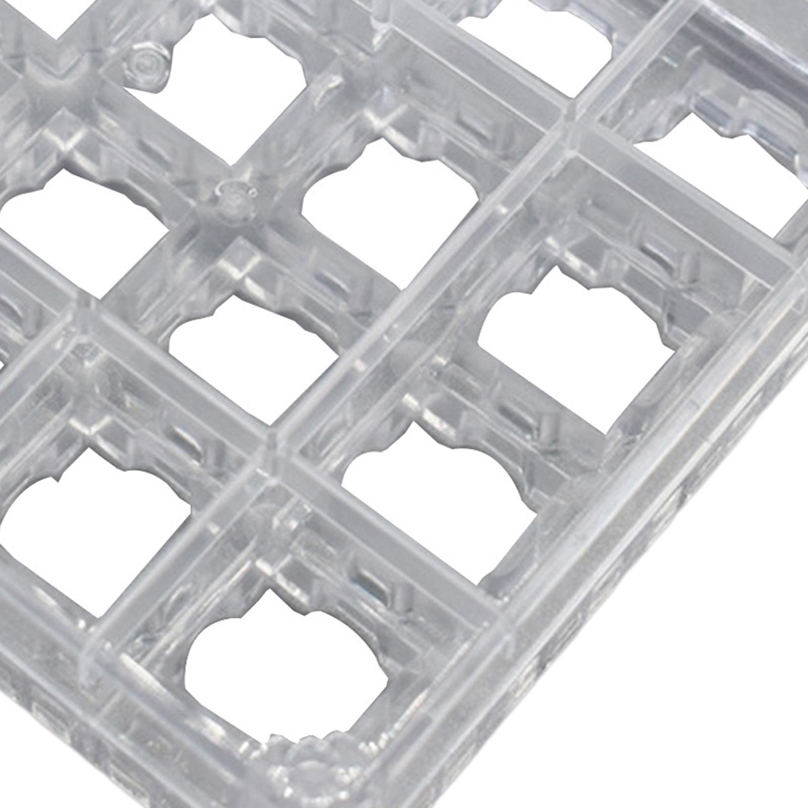 Transparent Switches Tester Base Acrylic Storage Board, for Mechanical Keyboard, DIY Tool Accessories Non-slip Fillet Design No Burr