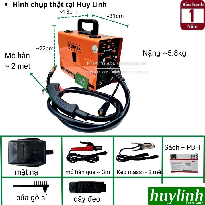 Máy hàn 3 chức năng Kenmax MIG 200 mini - Tặng kèm 1 cuộn hàn 1kg [Hàn que - hàn MIG có và không khí] - Hàng chính hãng