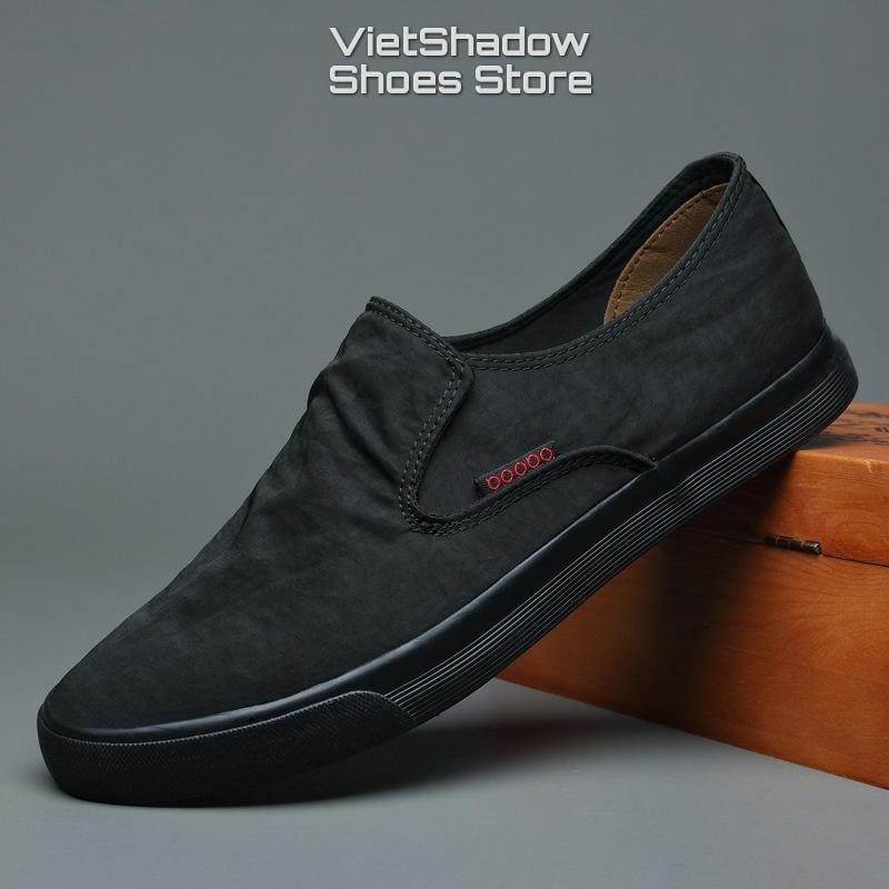 Slip on nam - Giày lười vải nam cao cấp BAODA - Vải polyester 9 màu tuyệt đẹp - Mã 20042