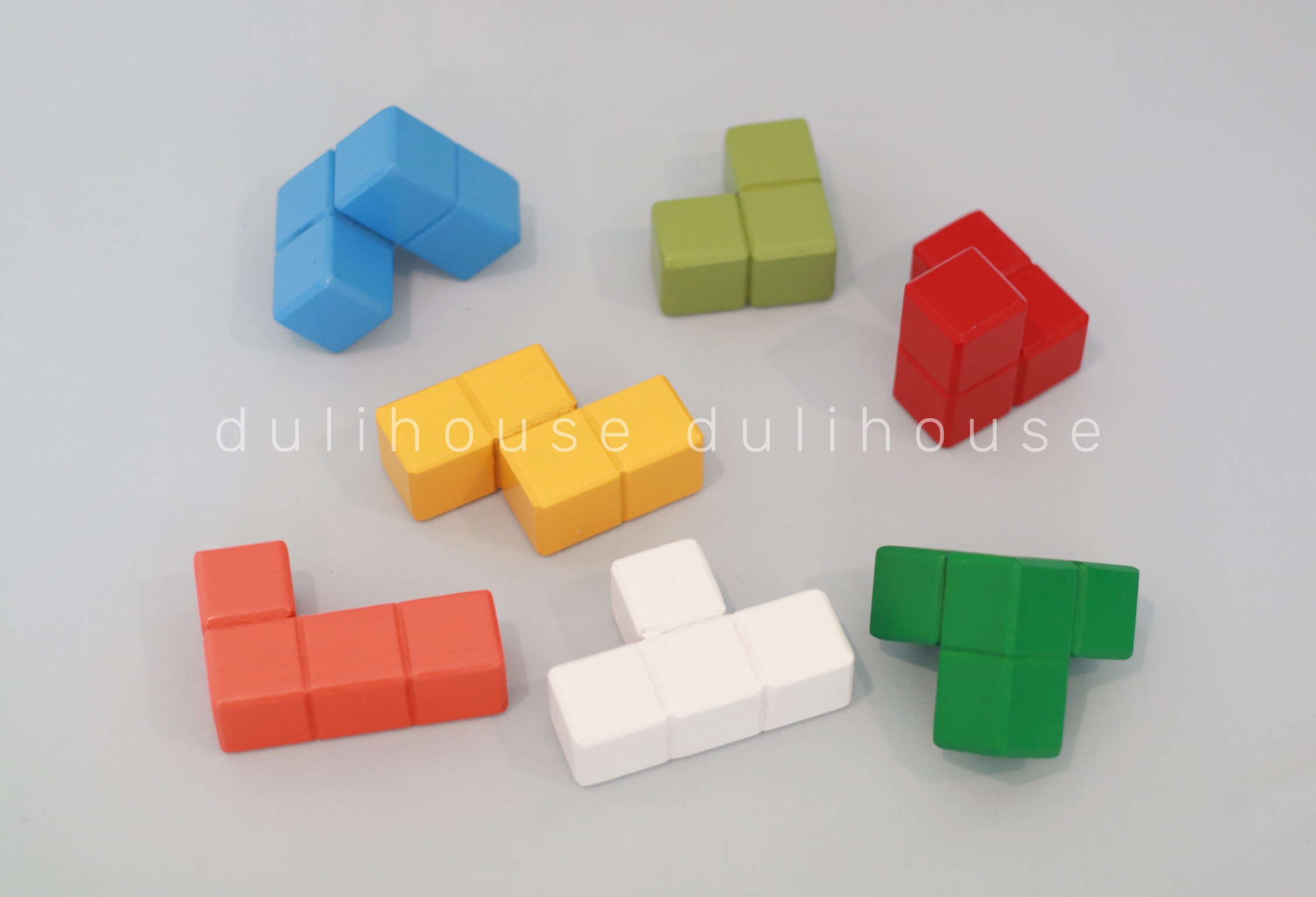 Rubik gỗ 7 sắc cầu vồng - Trò chơi kích thích vận động trí não cho Bé - Gỗ tự nhiên an toàn