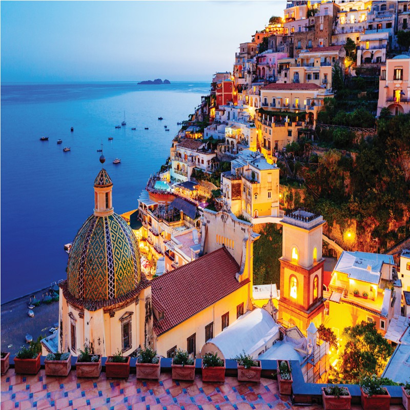 Bộ Tranh Ghép Xếp Hình 1000 Pcs Jigsaw Puzzle Amalfi Coast Rome Thú Vị Cao Cấp