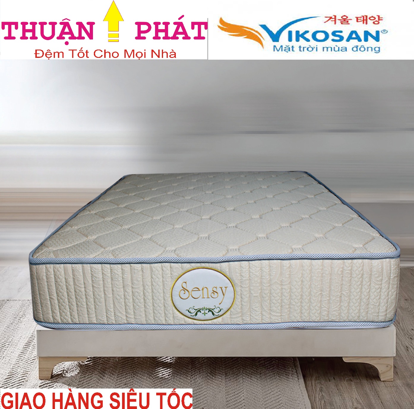 Đệm Lò Xo Túi Cao Cấp VIKOSAN - Chuẩn Khách Sạn 5 Sao