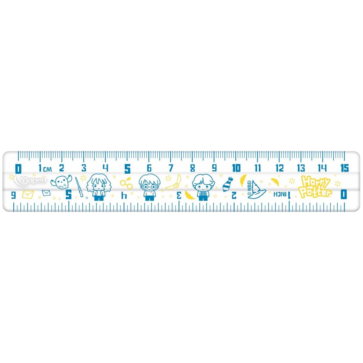 Bộ Dụng Cụ Học Tập 4 Món Harry Potter - Maped CB98187900 - Màu Xanh Dương