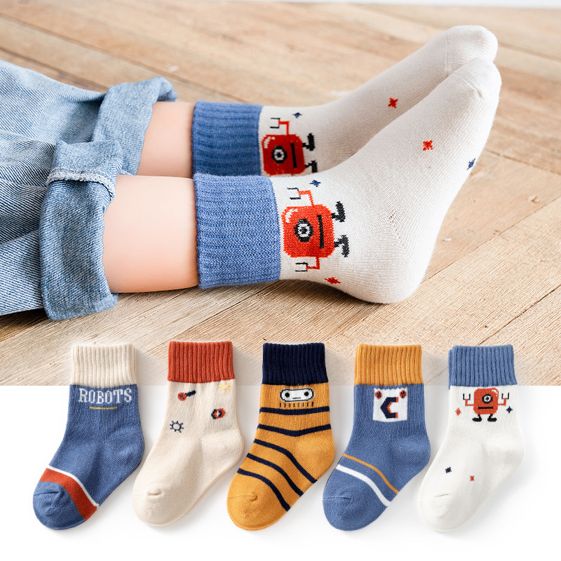 SÉT 5 ĐÔI TẤT CAO CỔ CHO BÉ TRAI BÉ GÁI SIÊU ĐẸP HÀNG CAO CẤP