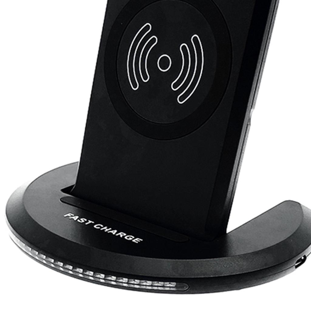 10W Qi Wireless Fast Charger Charging Stand Dock For SamsungS8 S9 S10