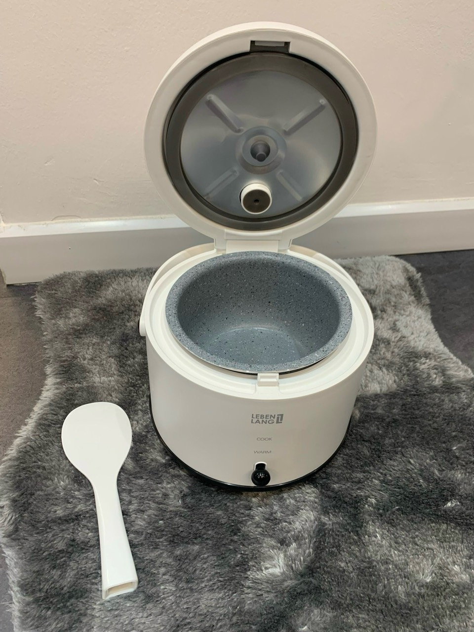 Nồi cơm điện mini Lebenlang LBL0586 dung tích 800ml, công suất 250W, BH 24 tháng - Hàng chính hãng