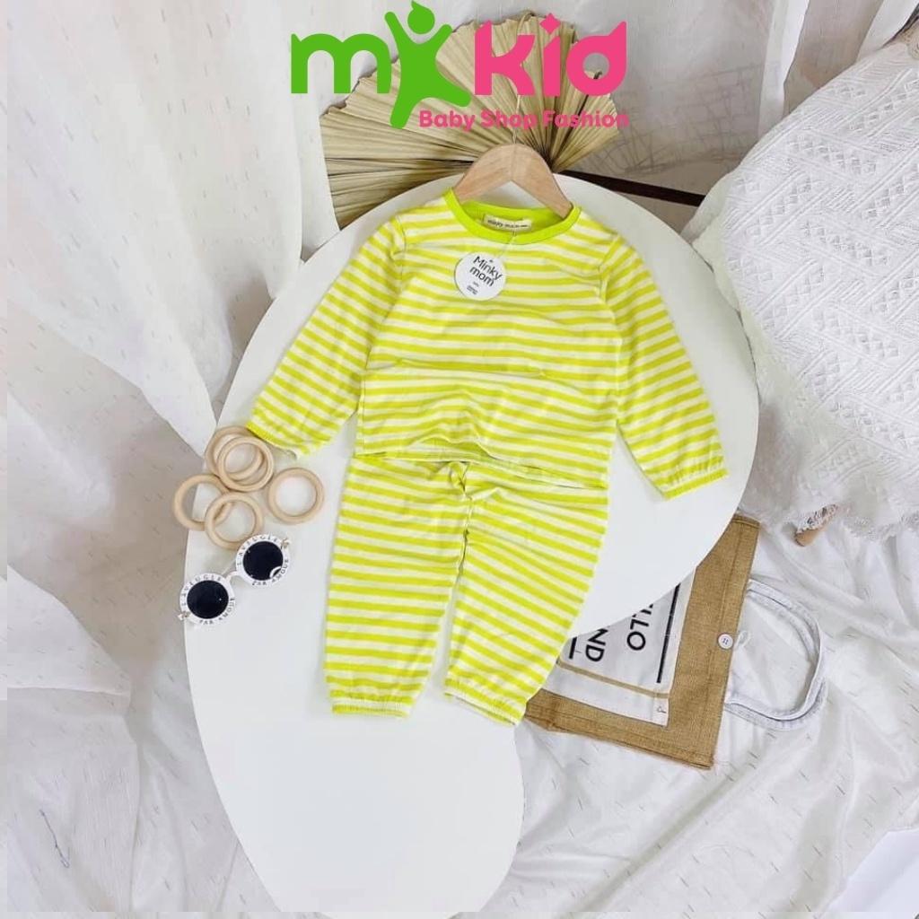 Bộ Thu Đông Dài Tay Cho Bé Bộ Cotton Dài Tay Minky Mom Cho Bé Trai Bé Gái Với Họa Tiết Siêu Dễ Thương .