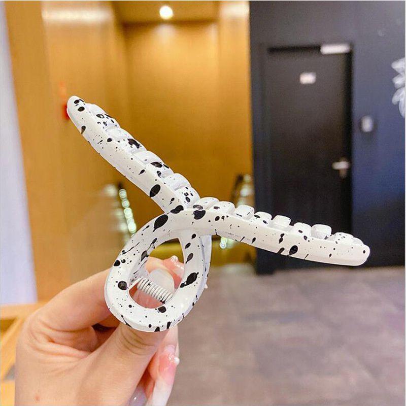 Kẹp tóc nhựa acrylic hình chữ nhật xinh xắn thời trang phong cách Hàn Quốc