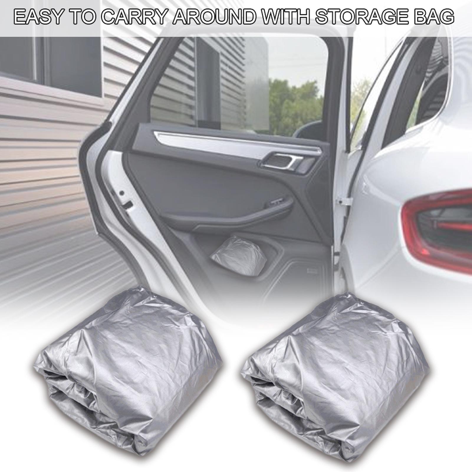 Sedan Car Cover Waterproof All Weather Outdoor Car Cover UV Protection Windproof Full Car Cover Universal