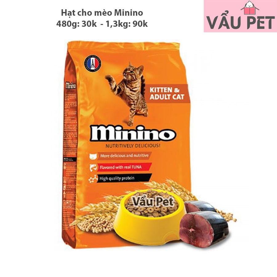 Hạt khô cho mèo mọi lứa tuổi Minino 480g