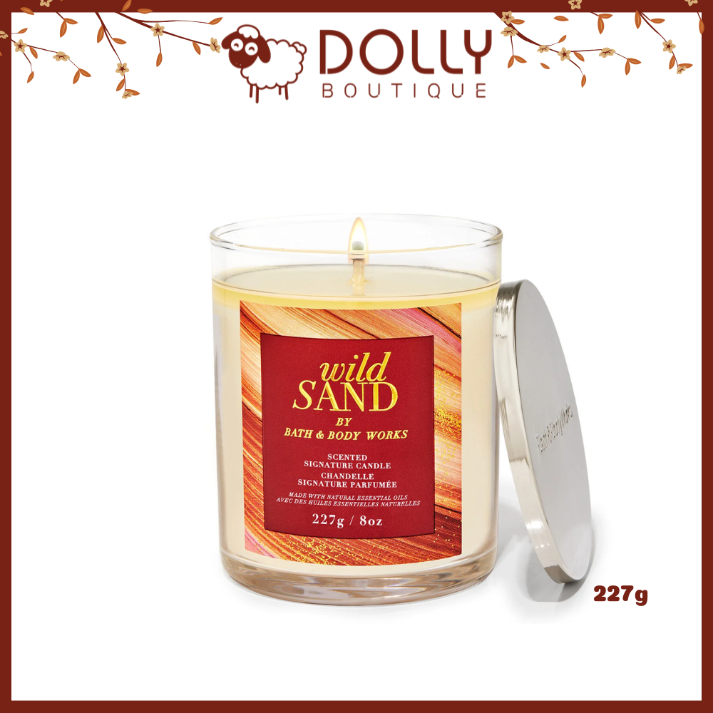 Nến Thơm 1 Bấc Wild Sand Signature Single Wick Candle 227g