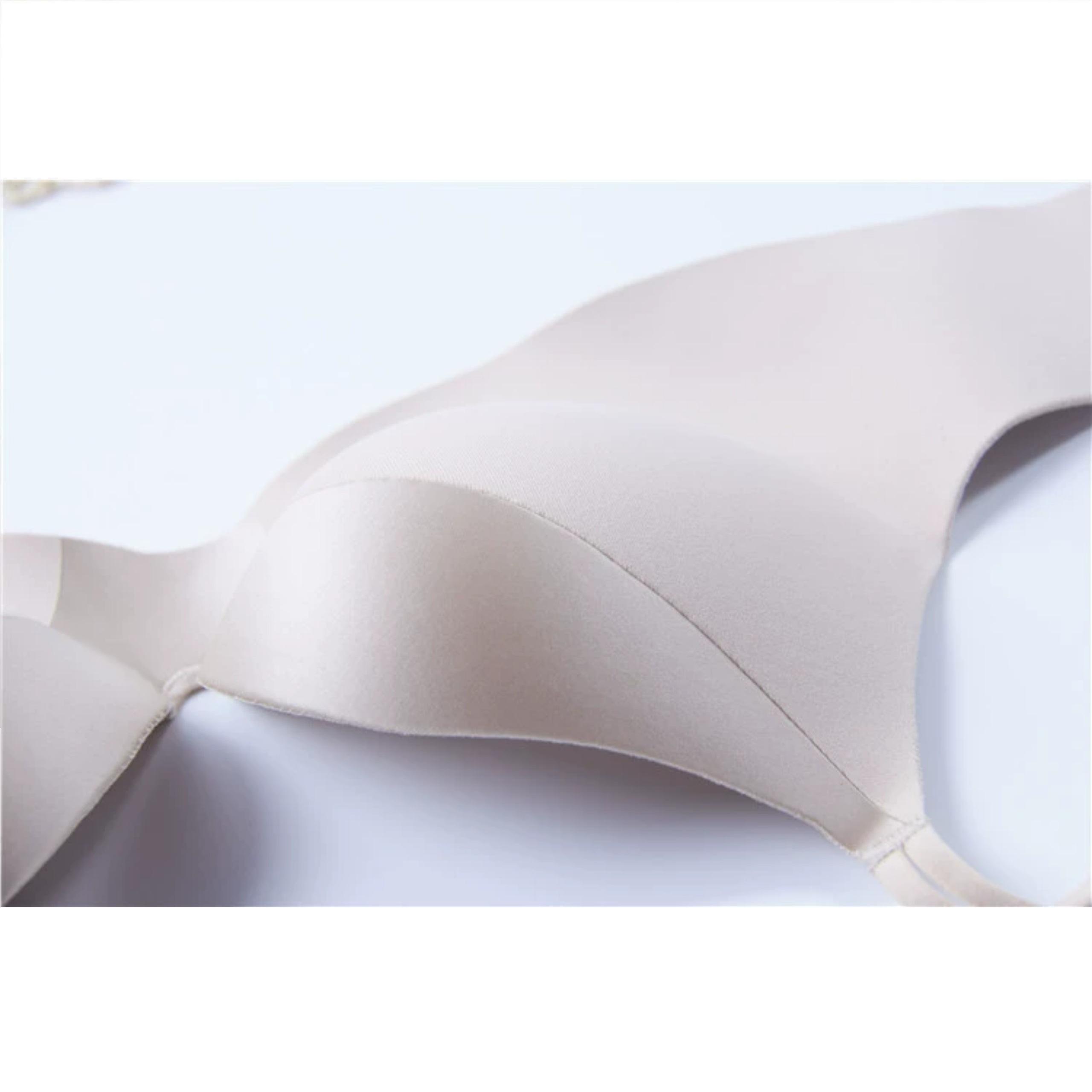 Áo lót su phối lụa push up caocấp, Không gọng, có đệm nâng ngực, áo ngực nữ sang trọng và quyếnrũ Bra Top - Đỏ