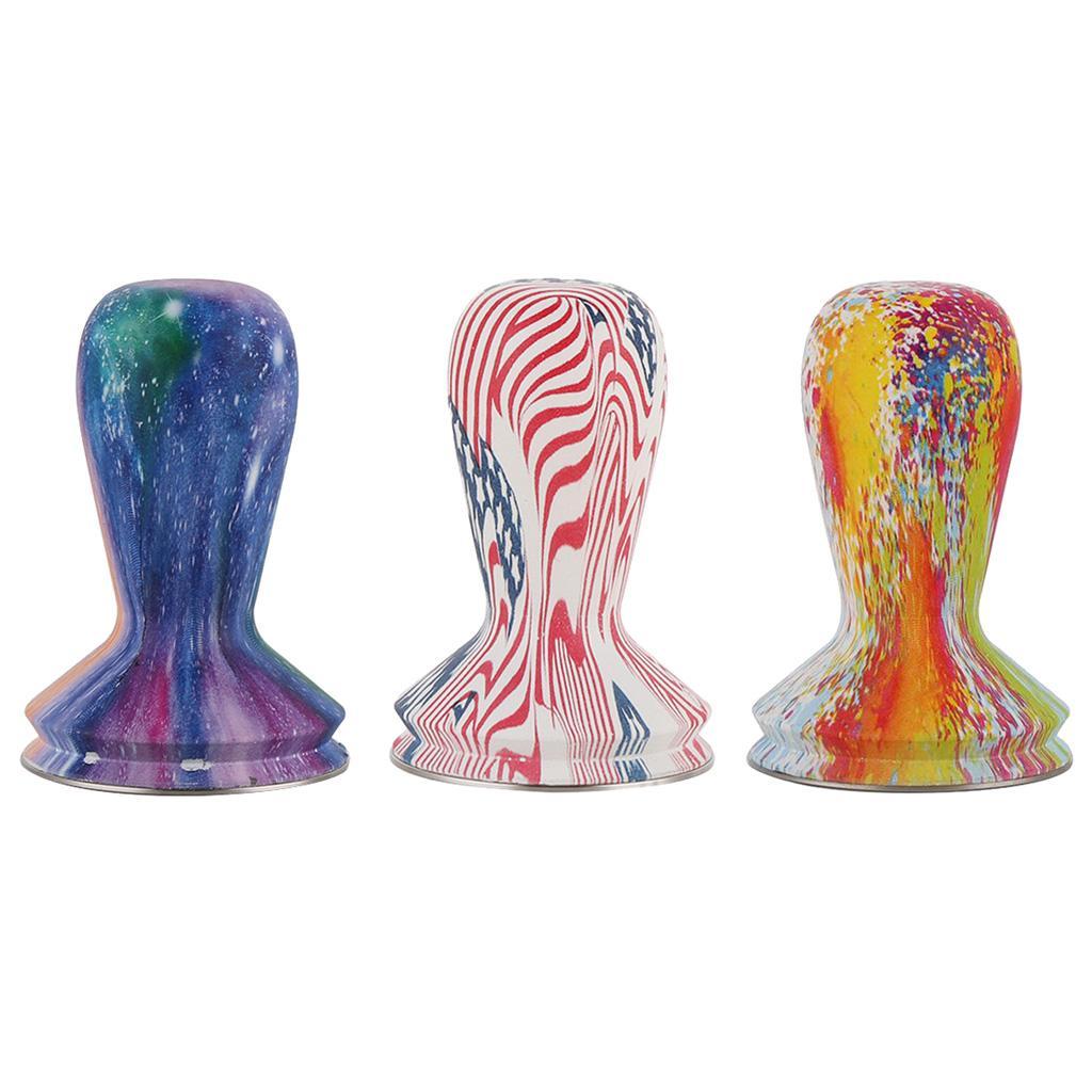 Stainless Steel Coffee Tamper Machine Espresso Press Flat Base