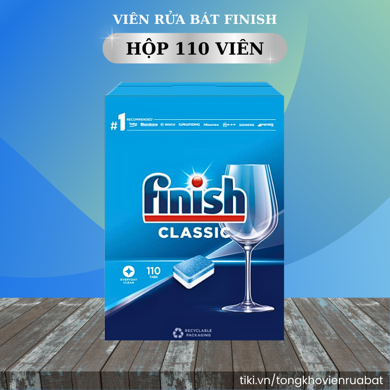 Viên rửa chén Finish Nhật 150 viên