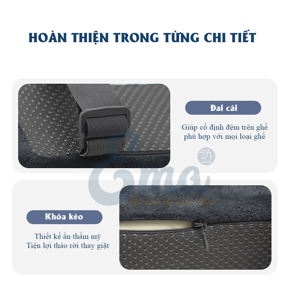 Bộ đệm kê tay ghế văn phòng EMA từ cao su non - thiết kế công thái học ôm trọn cánh tay