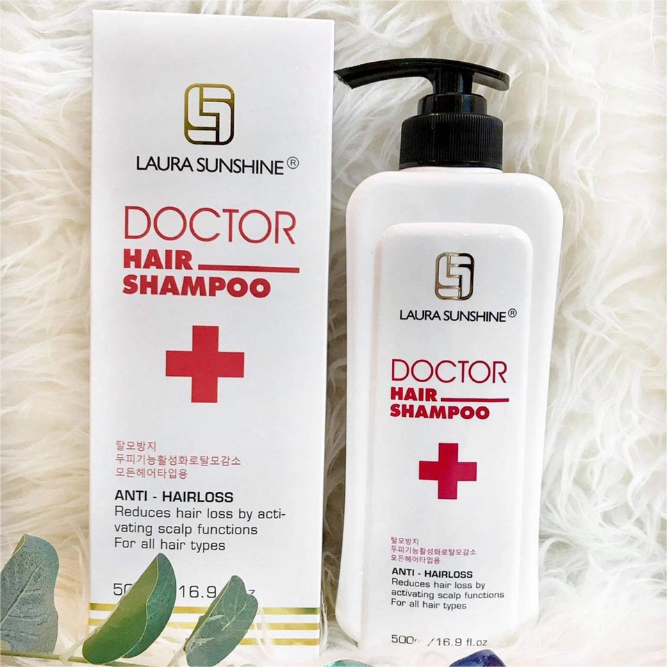 Dầu Gội Kích Thích Mọc Tóc, Giảm Rụng, Khỏe Laura Sunshine Doctor Shampoo Hàn Quốc 500ml - Nhật Kim Anh