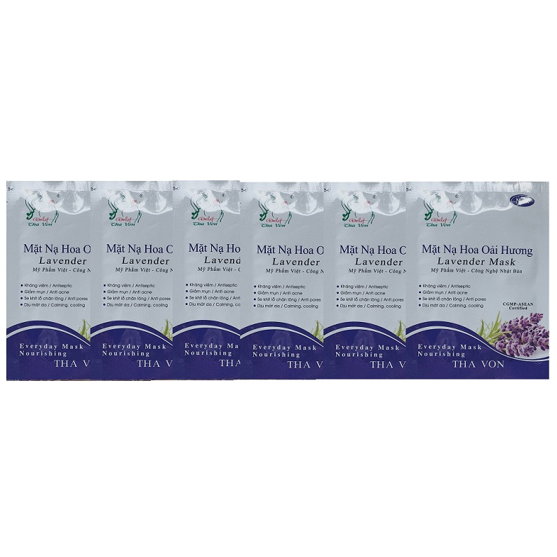 Bộ 12 Mặt Nạ Oải Hương Lavender Mask Tha Von