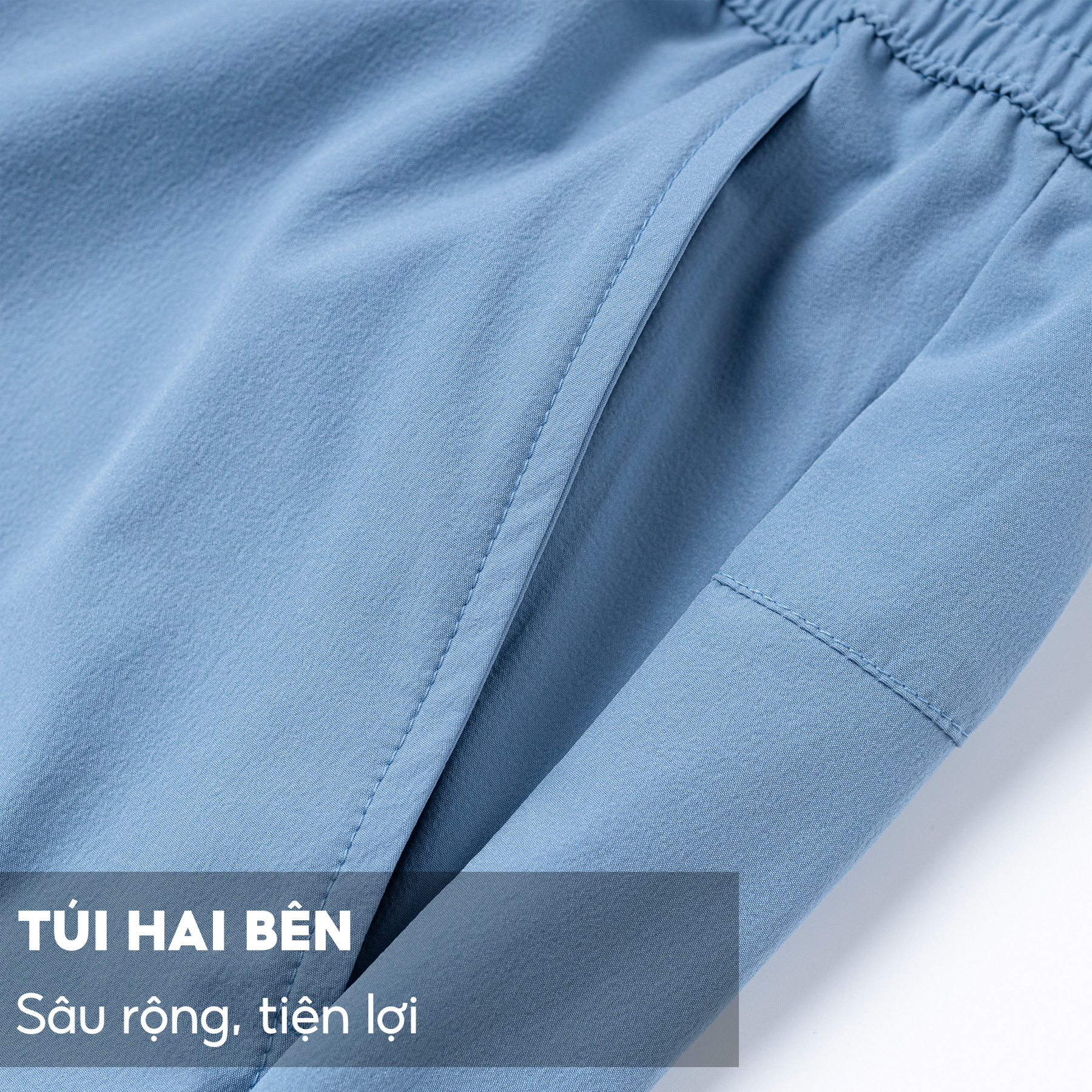 Quần Short Thể Thao Nam 5S RUN, Công Nghệ Cao Cấp Thoáng Khí, Thiết Kế Cạp Chun Phối Cúc Co Giãn Thoải Mái (QST23004)