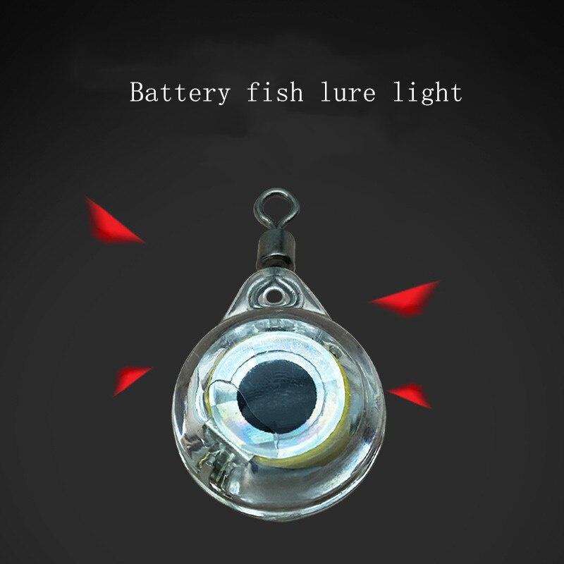 1pc Fishing Lure Light LED Deep Drop Underwater Attractive Fishing Light Waterproof Hook 3cm Green Red White 4 Colors Mini Lamp