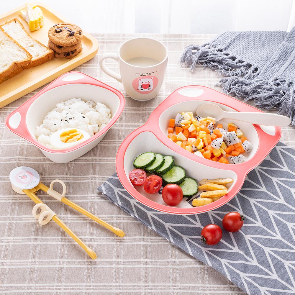 Bộ đồ ăn 5 món cho trẻ em động vật hoạt hình