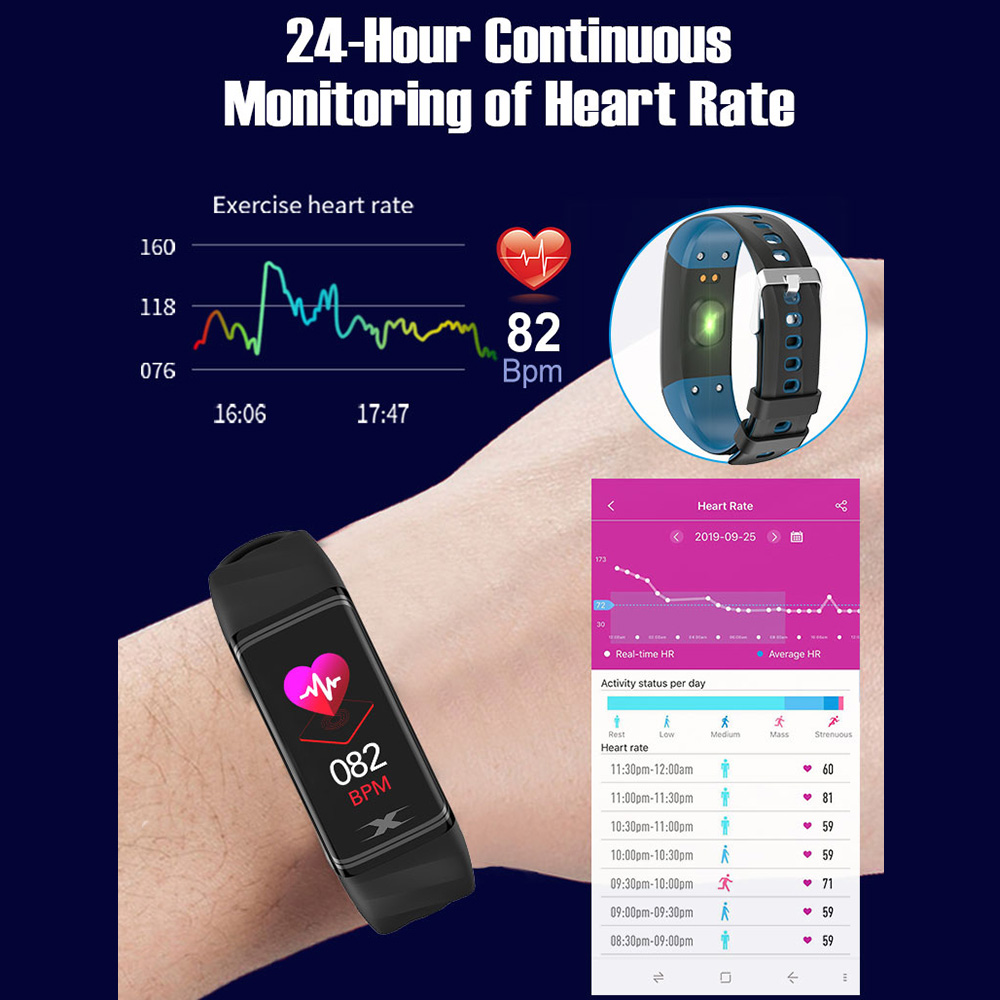 Vòng đeo tay thông minh V30S BT đo nhịp tim và giấc ngủ