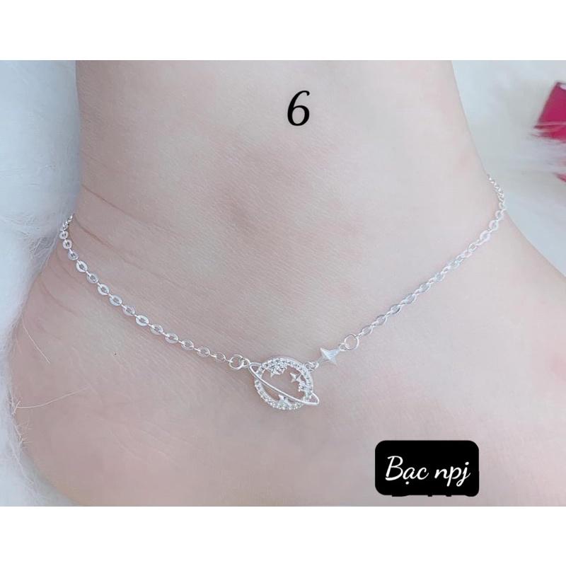 Lắc chân nữ, Mẫu lắc chân Bạc Ta ️ SIÊU HOT ️ cho nữ - Bạc Npj