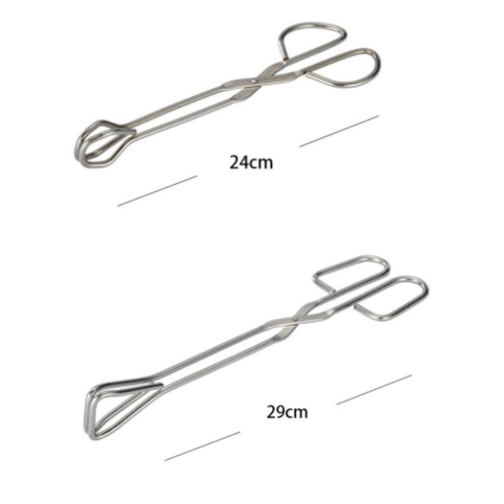 2 Bộ Nhà Bếp Tông Thép Không Gỉ Phục Vụ Bánh Ngọt Bánh Bánh Mì Kẹp Nướng Thực Phẩm Nướng Kẹp KÉO NẤU Buffet Dã Ngoại BBQ Kìm