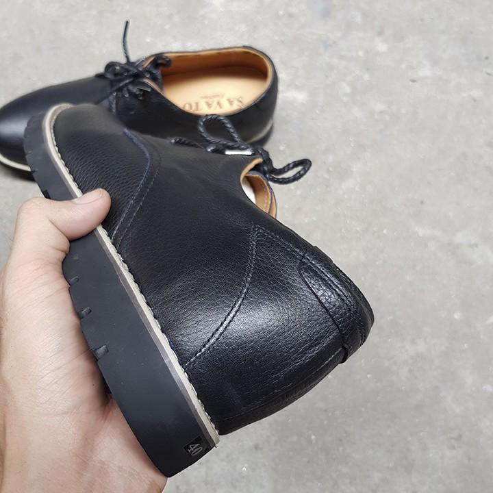 Giày Tây Nam Tăng Chiều Cao 5cm- Da Bò 100%, Đế Cao Su Đúc - Mã GC-01