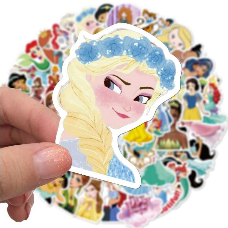 Sticker dán cao cấp CHỦ ĐÊ CÔNG CHÚA Cực COOL ms#112