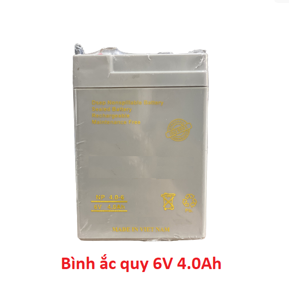 BÌNH ẮC QUY KHÔ 6V 4.5AH DÙNG CHO QUẠT, ĐÈN TÍCH ĐIỆN, Ô TÔ, XE MÁY ĐIỆN